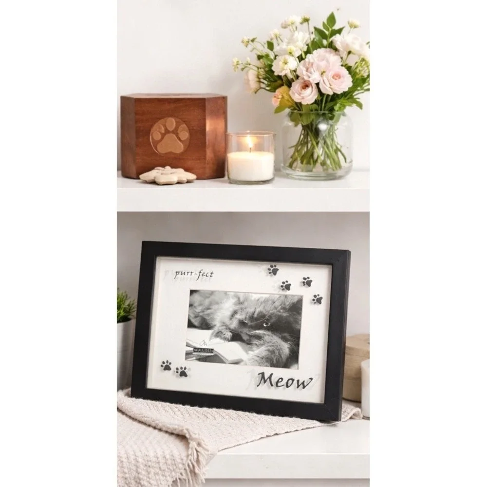 Malden Cat Photo Frame 4 X 6 Photo Black‎ Frame Pet Lover Decor Meow Perfect